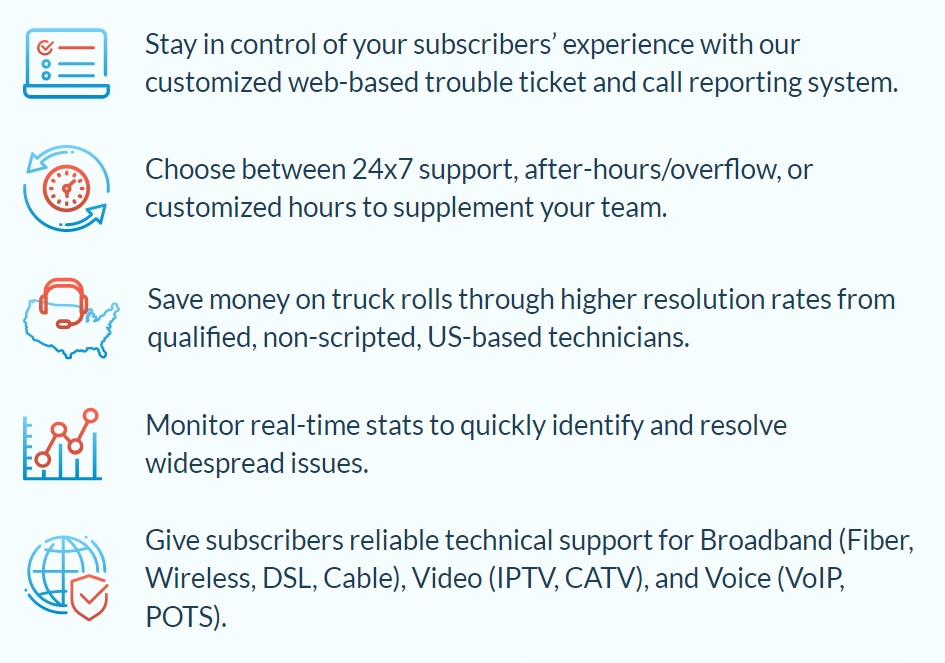 Flexible Customer & Technical Support Services for ISPs, WISPs and Broadband Service Providers